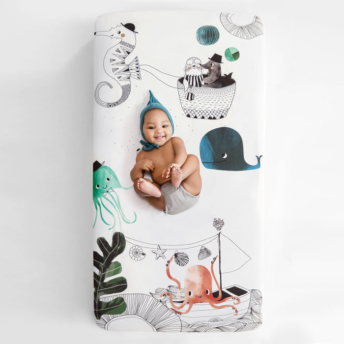 Rookie Humans Crib Sheet Underwater Love