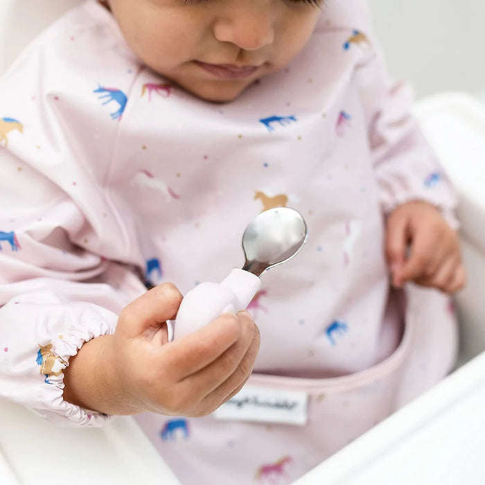 Tiny Twinkle Training Utensils - Pink Elephant