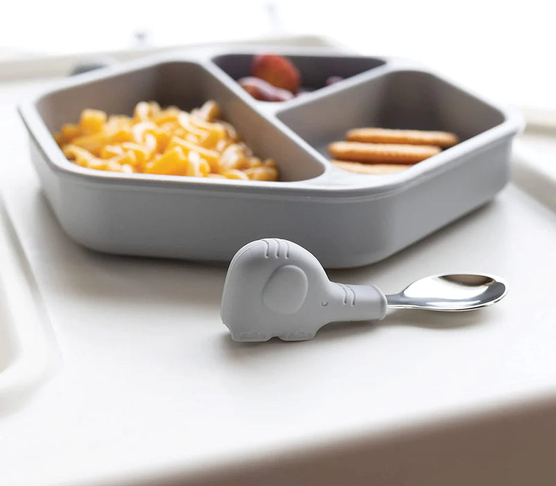 Tiny Twinkle Training Utensils - Grey Elephant