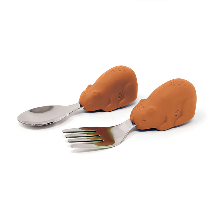 Tiny Twinkle Training Utensils - Cinnamon Bear
