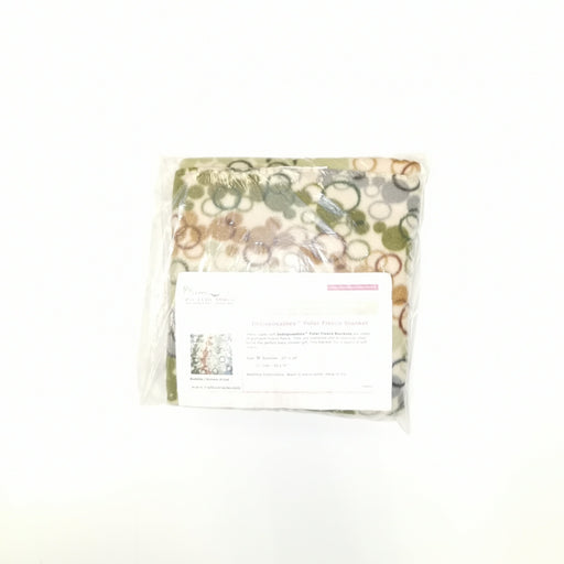 My Lil Miracle Indisposables Polar Fleece Blanket Bassinet Sized - Bubble/Brown print