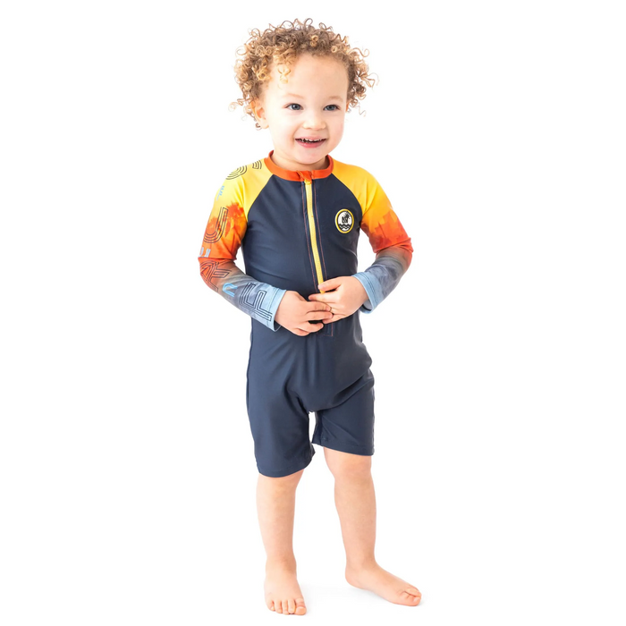 Nano One Piece Rashguard Swimsuit - Navy (S22S301-1)