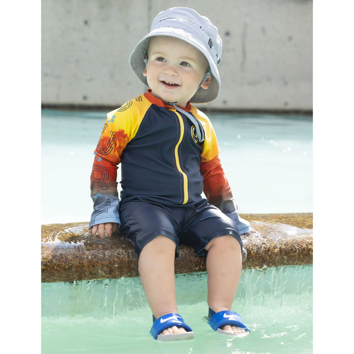 Nano One Piece Rashguard Swimsuit - Navy (S22S301-1)