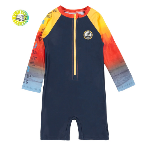 Nano One Piece Rashguard Swimsuit - Navy (S22S301-2)