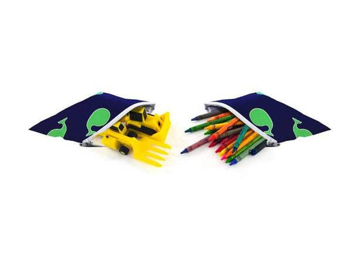 Itzy Ritzy Itzy Ritzy Snack Happens™ Mini Reusable Snack and Everything Bag - Whale Watching Blue