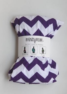 Infinity Mom Infinity Nursing Scarf - Purple Chevron