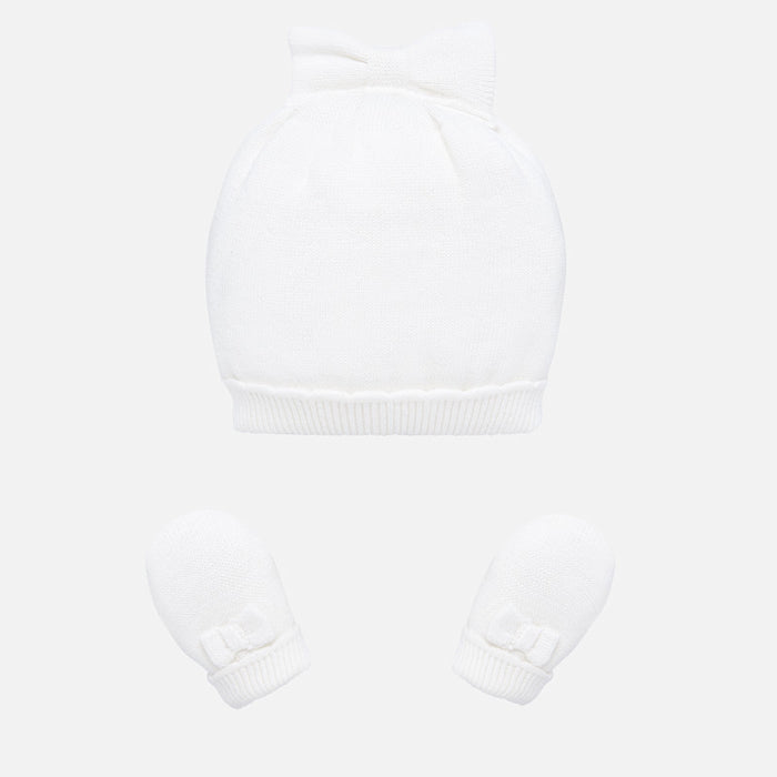 Mayoral Baby Hat & Gloves Crudo