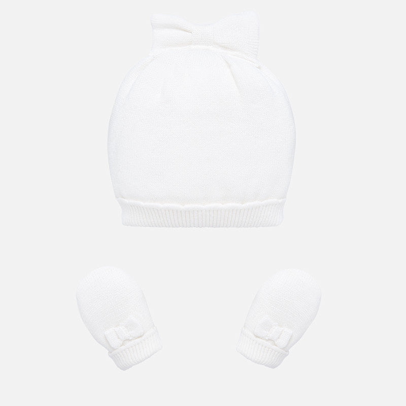 Mayoral Baby Hat & Gloves Crudo