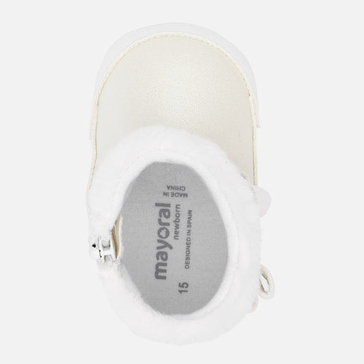 Mayoral Baby Booties with faux fur