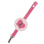 Mally Leather Pacifier Clip - Butterfly