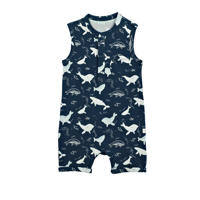 Loulou Lollipop Short Romper - Whales