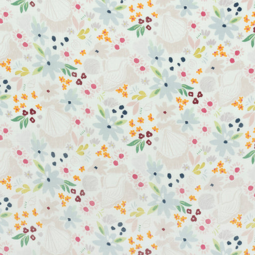 Loulou Lollipop Fitted Crib Sheet - Shell Floral