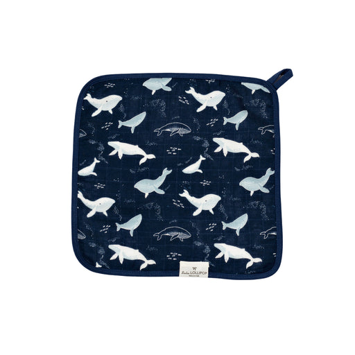 Loulou Lollipop Washcloth 3pk - Whales