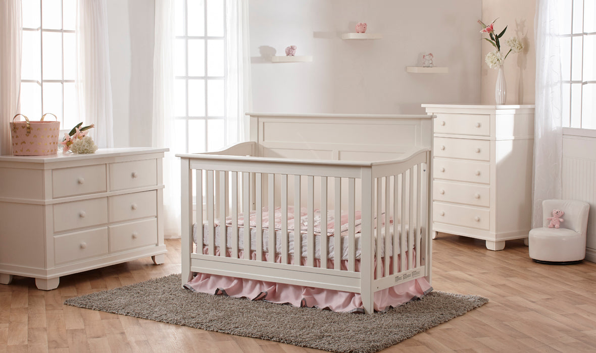 Pali Napoli Flat Top Forever Crib - White (MARKHAM INSTORE PICK-UP ONLY)
