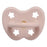 Hevea Pacifier Round Powder Pink 0-3M