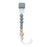 Loulou Lollipop Colour Pop Silicone & Wood Pacifier Clip - Slate