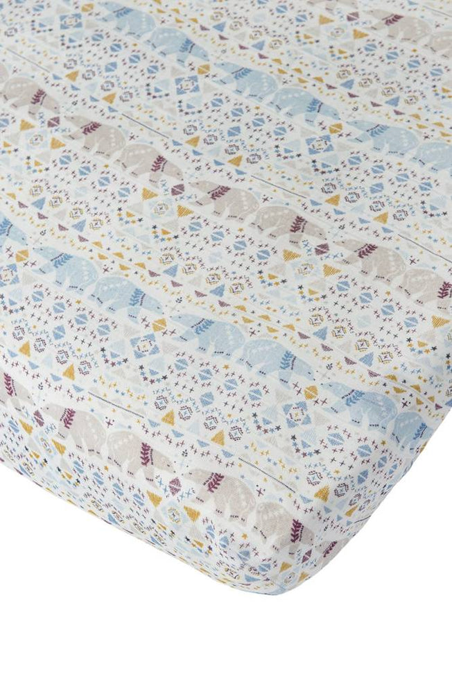 Loulou Lollipop Fitted Crib Sheet - Polar Bear