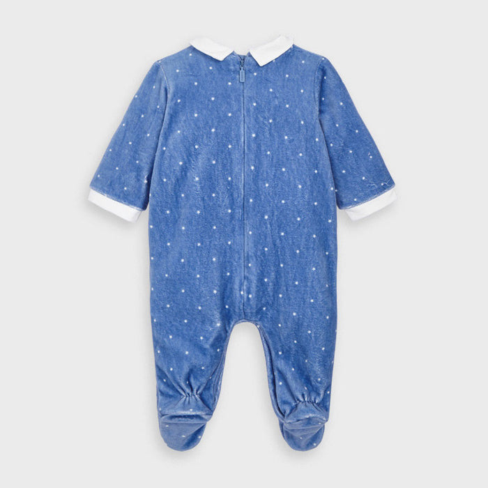 Mayoral Polka-dot velour onesie - Pacific 2765