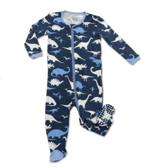 Silkberry Baby Footed Sleeper with Zipper Dino Kingdom WF4198-DKP36