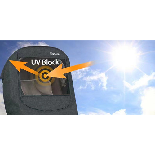 Manito Melange Infant Car Seat Weather Shield - Black Grey MLCVI-35000-BGR