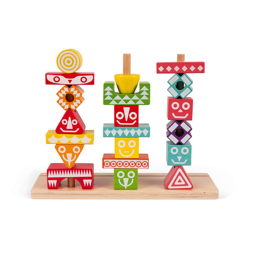 Janod I wood Edutotem Stackable Pieces J05331