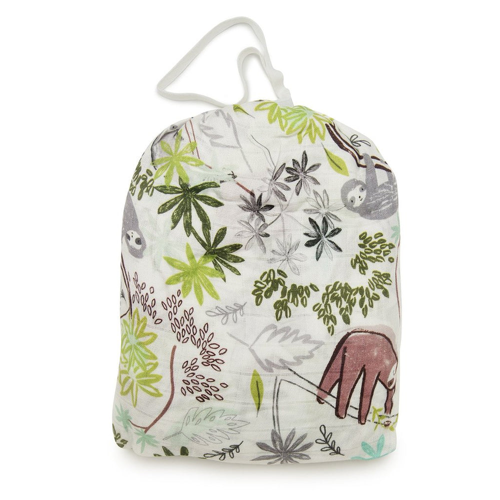 Loulou Lollipop Fitted Crib Sheet - Sloth