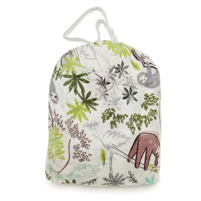 Loulou Lollipop Fitted Crib Sheet - Sloth