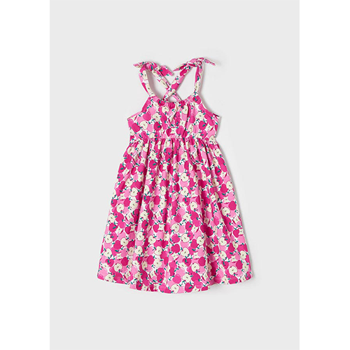Mayoral Patterned Dress - Magenta (3954-27)