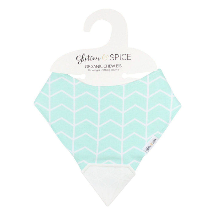 Glitter & Spice Organic Chew Bib - Mint Daiquiri