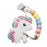 Loulou Lollipop Silicone Teether Set - Rainbow Unicorn