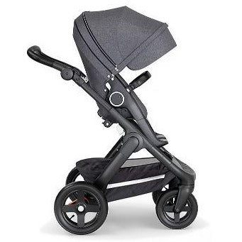 Stokke Trailz Black Chassis with Black Handle - Black Melange (OPEN BOX)