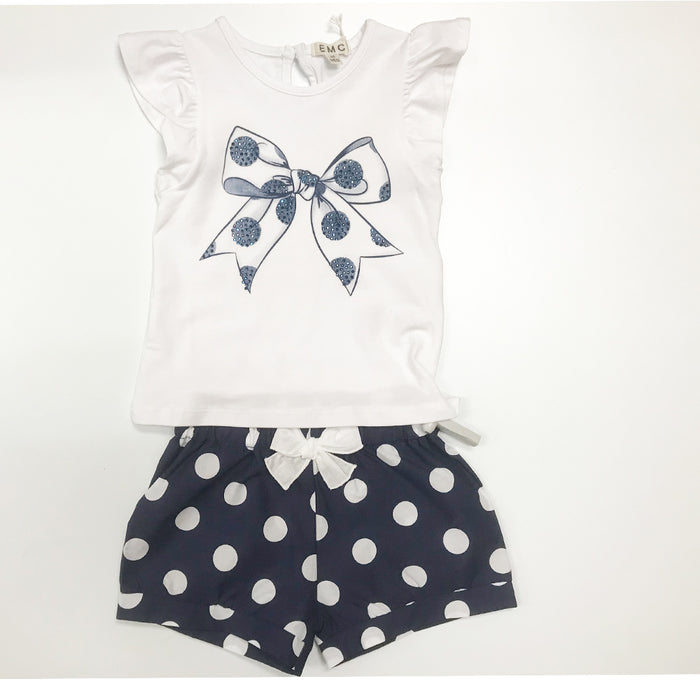 EMC Short Set Blue Bow