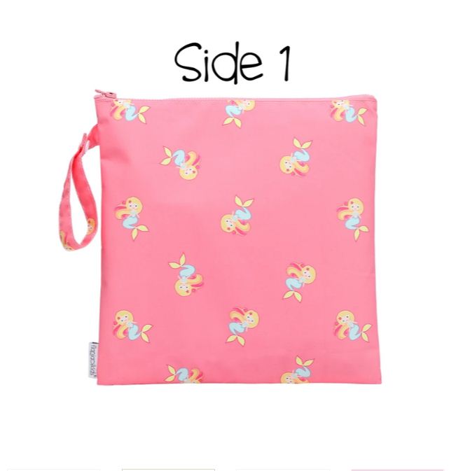 Flapjack Kids 2-Sided Wet Bag - Mermaid | Narwhal