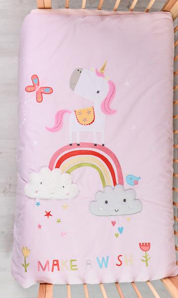 Bizzi Growin Rainbow and Unicorns Quilt BG001