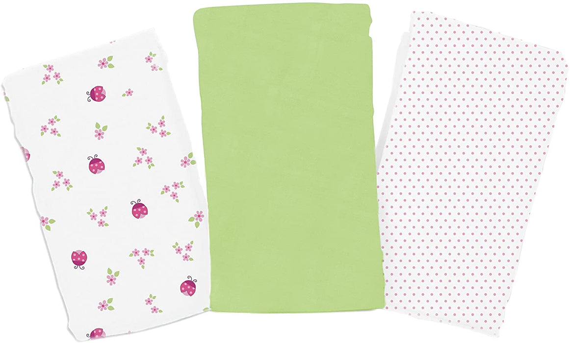 Summer Infant Swaddle Me Muslin Blanket Ladybug 3pk