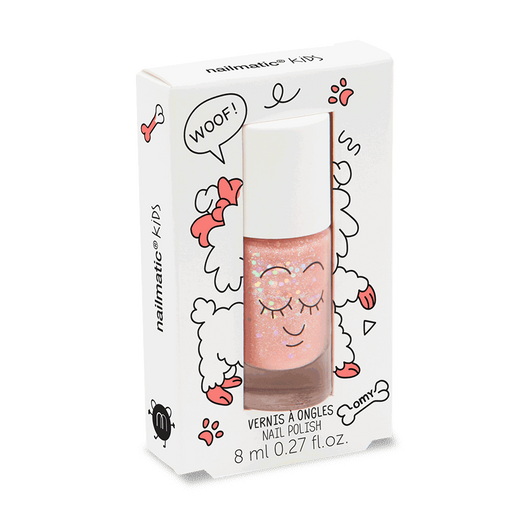 Nailmatic Kids Nail Polish - Peachy - Peach Glitter 101PEACHY