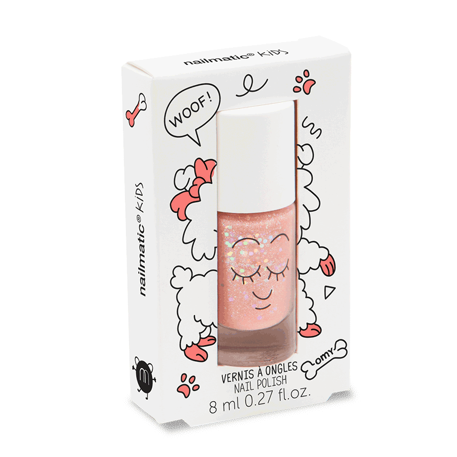 Nailmatic Kids Nail Polish - Peachy - Peach Glitter 101PEACHY