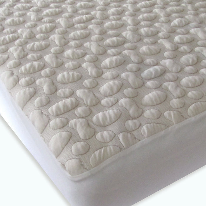 FortyWinks Pebble Puff Organic Cotton Mattress Protector