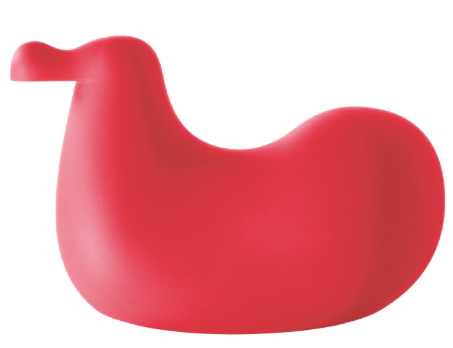 MAGIS DESIGN ABSTRACT ROCKING BIRD - RED 1004C