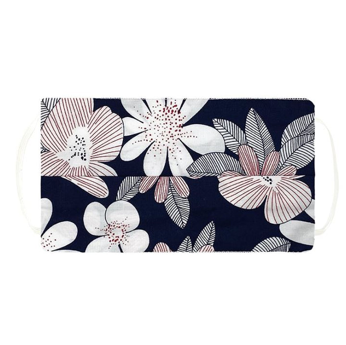 Kushies Washable Mask -  Black Floral