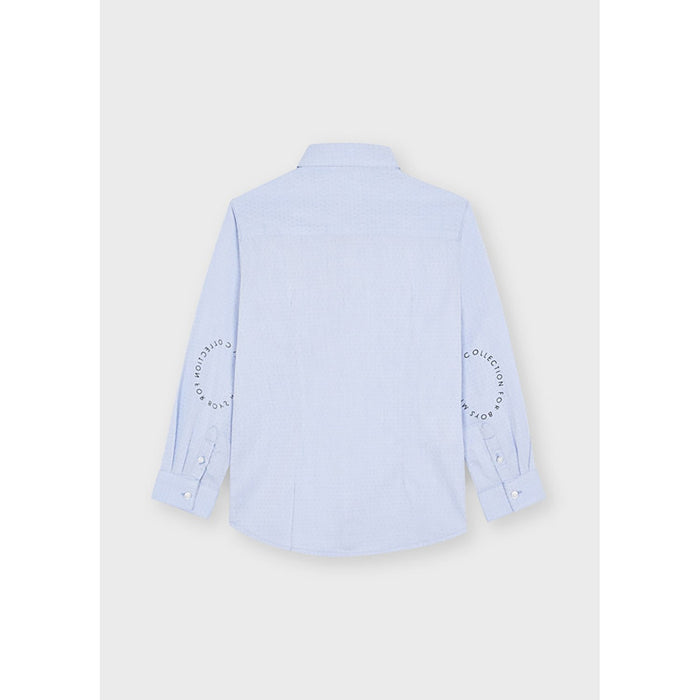 Mayoral Long Sleeve Dress Shirt - Celeste (4165-29)