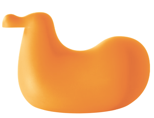 MAGIS DESIGN DODO ABSTRACT ROCKING BIRD YELLOW 1025C