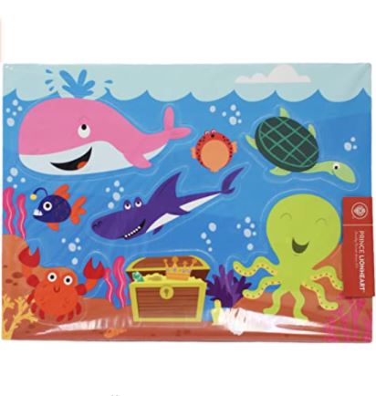Prince Lionheart Bath Puzzle 2pk Ocean/Dino 7463