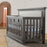 Pali 2101S Modena Forever Crib w/panel insert + Double Dresser (Distressed Granite)