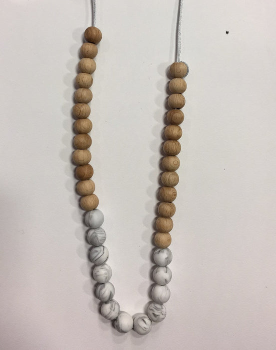 Mom Necklace "The Favorit" By Pois Et Mois - Marble