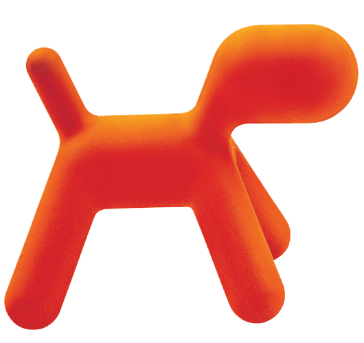 MAGIS DESIGN PUPPY ABSTRACT DOG ORANGE Small 1001C