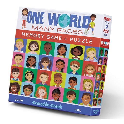 Crocodile Creek Memory Game & Puzzles One World, Many Faces 77523