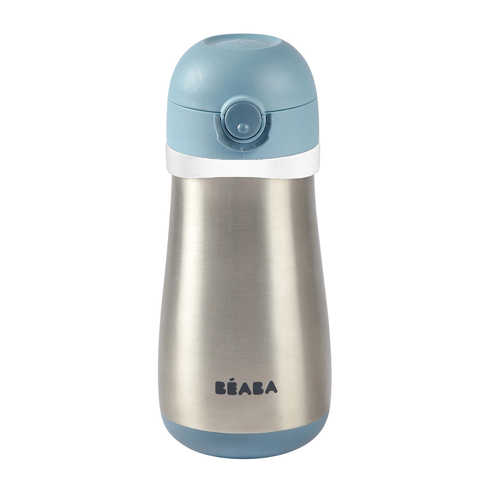 Beaba Stainless Steel Bottle - Rain/Blue