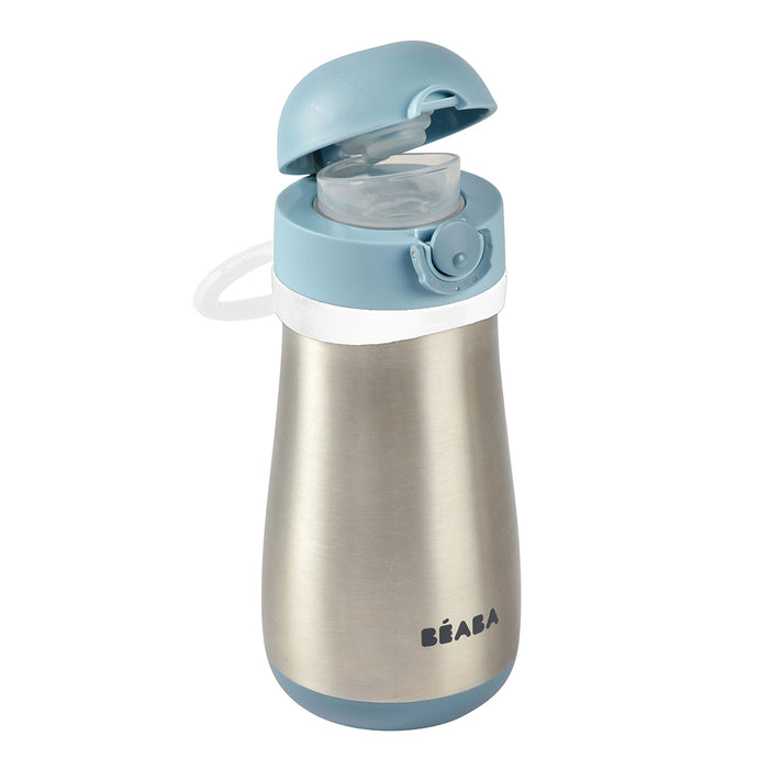 Beaba Stainless Steel Bottle - Rain/Blue