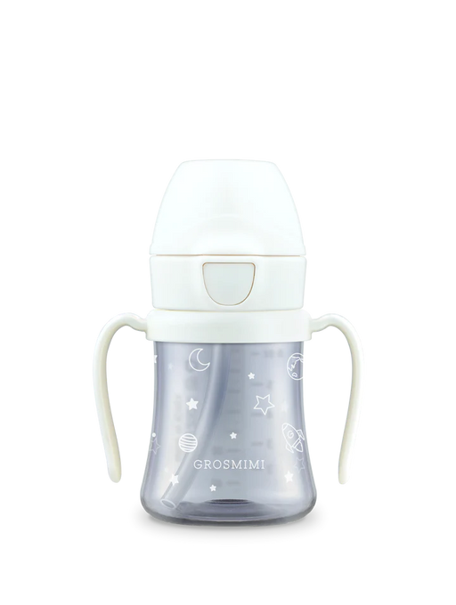 Grosmimi PPSU Space Straw Cup 200ml - White